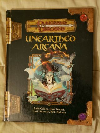 8 Dungeons & Dragons 3.  5 Hardcovers.  Includes Unearthed Arcana,  Races of Destiny 2