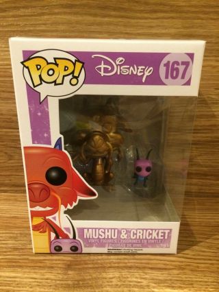 Funko Pop Disney Mulan 167 Mushu & Cricket