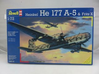 Revell Heinkel He 177 A - 5 & Fritz X 1/72 Scale Model Kit 04616 Unbuilt 2000
