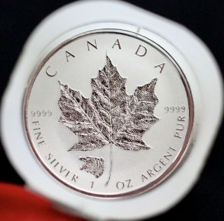 2016 Canada Maple Leaf $5 1oz.  9999 Silver Grizzly Privy Rev Pf Tube Of 20 Coins