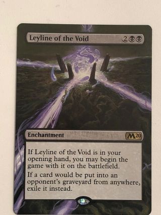 Mtg Leyline Of The Void Altered Hand Painted Magic Full Border M20