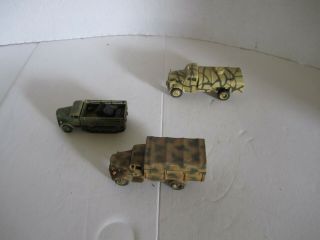 1/72 Scale Opel Blitz Cargo,  Tanker,  Maultier Half Track Cargo.  Built And Painted