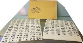 Lionel Ops 432 Labels 16 Blocks Of 30 Or 24 In Dealer Envelope 1951