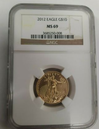 2012 Gold American Eagle Ngc Ms - 69 1/4 Ounce