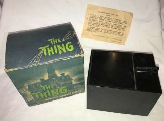 Vintage " The Thing " From The Addams Family Bank W/ Box 1965 Runs