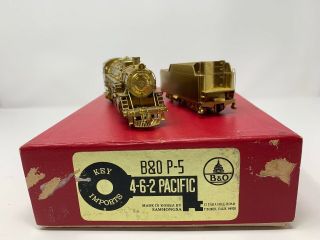 Key Imports Baltimore & Ohio B&o P5 4 - 6 - 2 Pacific Unpainted Ho Brass
