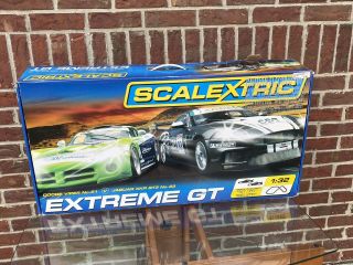 Scalextric Slot Car Track Extreme Gt Set