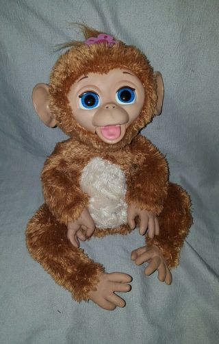 Hasbro Fur Real Friend 2012 Cuddles Giggly Monkey Battery Operated