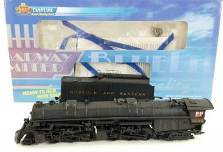 Broadway Limited 5200 N&w Class A 2 - 6 - 6 - 4 Steam Locomotive 1235 Ho Scale Sound