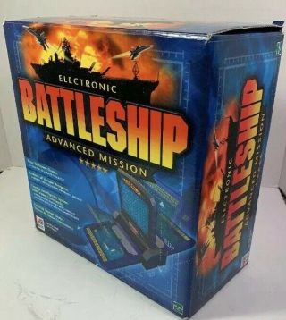 Electronic Talking Battleship Advanced Mission Game 2000 Milton Bradley Complete