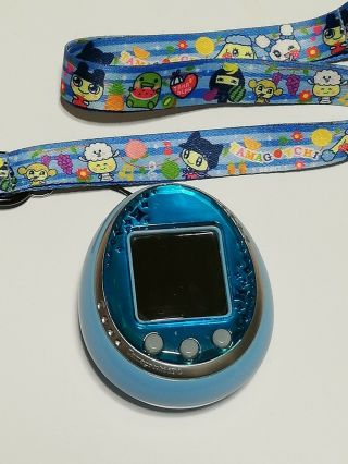 Tamagotchi Idl Blue Japanese Version Virtual Pet Bandai Game With Strap