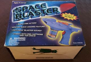 Vintage 1998 Space Blaster Disc Shooter Gun Min Yin Toys My889 Vtg
