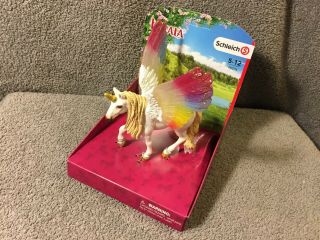 Schleich Bayala Winged Rainbow Unicorn Toy Fantasy Figure 70576 Nib