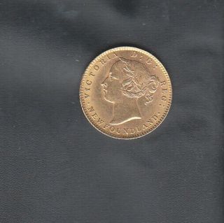 1888 NEWFOUNDLAND 2 DOLLARS GOLD COIN 2