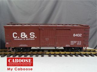 Aristocraft G Scale Wood Boxcar Colorado & Southern 8402 (10041)
