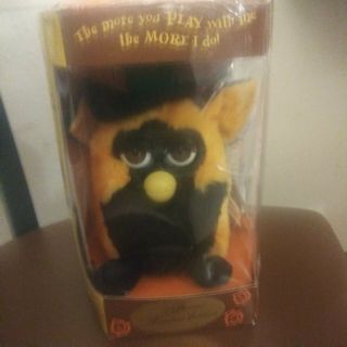 Furby Limited Edition Autumn Fall Halloween 70 - 887 1999 In Orange/black Witch