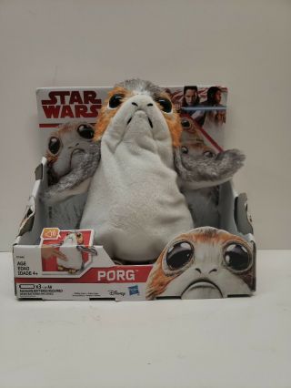 The Last Jedi Porg Electronic Plush Star Wars Toy Interactive Movment Talking