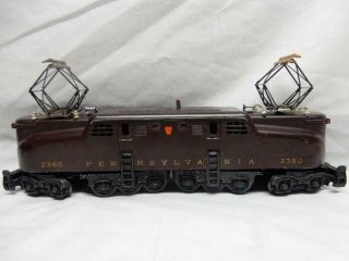 Postwar Lionel 2360 Pennsylvania Railroad 5 Stripe Tuscan Brown Gg1,