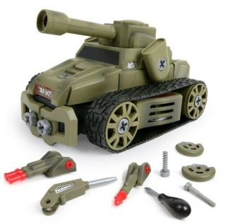 10 - In - 1 Diy Take Apart Military Vehicles Army Tank Car Toys Boys Girls,  Building