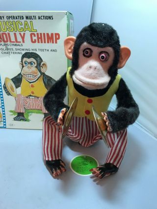 Vintage Daishin Musical Jolly Chimp No.  7061.