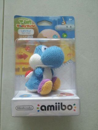 Amiibo Nintendo Switch 3ds Wii U Blue Yoshi Yarn Amiibo