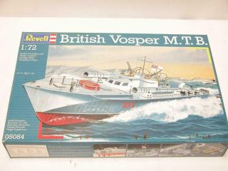 1/72 Revell Germany British Vosper Mtb Ship Torpedo Boat Plastic Scale Model Kit