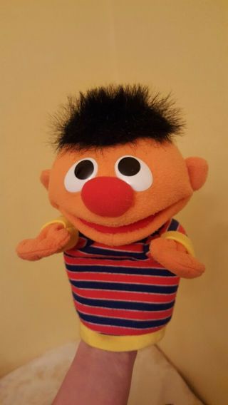 Ernie Sesame Street Puppet 2004 Mattel Fisher Price Plush Storytelling