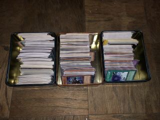 yugioh cards over 1000 random yugioh cards - 3 collector tins full 2