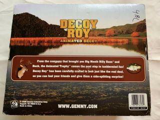 DECOY ROY Gemmy Animated Singing/Talking Duck Mallard Duck Hunters Man Cave 2