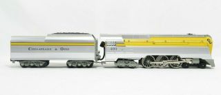 MTH 30 - 1161 - 1 Chesapeake & Ohio Hudson Steam Loco w/Protosound LN 3