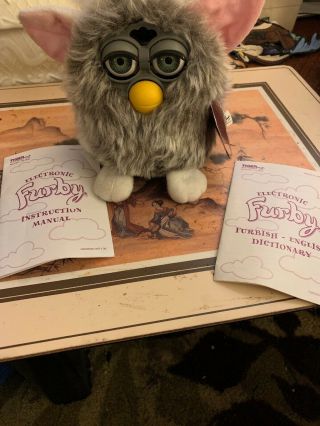Owl Furby Tiger Electronics With Tag Includes Furnish English Dictionary