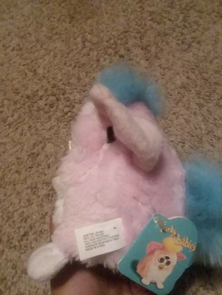 1999 Tiger Pink Furby Babies Blue Hair Blue/Gray Eyes Well Model 70 - 940 3