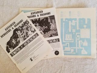 AD&D: S1 TOMB OF HORRORS 1978 MONOCHROME - Dungeons & Dragons TSR 3