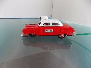 VINTAGE TIN TOY POLICE CAR BATTERY OPERATED CHEVROLET WITH REMOTE - JAPAN 3
