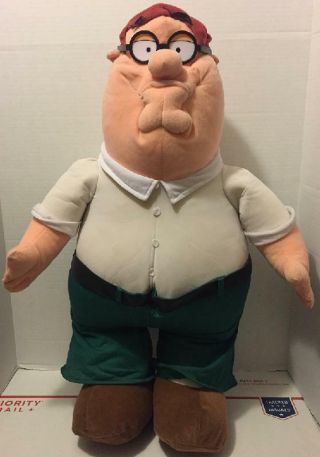 2005 Nanco Family Guy Peter Griffin 29 Inches Tall Large Plush Pre Owned