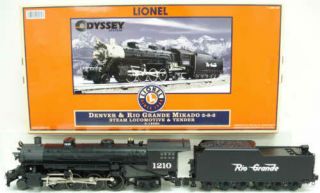 Lionel 6 - 18080 Denver & Rio Grande 2 - 8 - 2 Mikado Steam Engine And Tender Ln/box