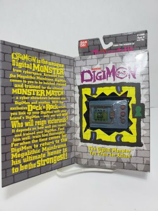 1997 Digimon Digital Monster Ver.  1 Grey Virtual Pet Tamagotchi Bandai Hand Held