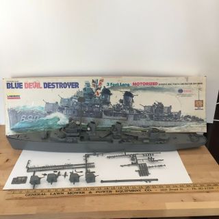 Lindburg " Blue Devil Destroyer " Fletcher Class 3 Feet Long Model 815m