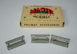 Vintage - Wardie Master Model - Oo - Suit Hornby - 3 X Railway Signs