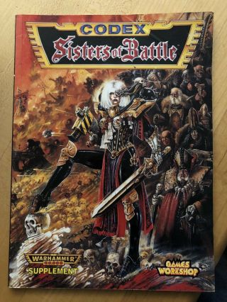 Warhammer 40k 2nd Edition Codex Sisters Of Battle (paperback,  1997) - Oop