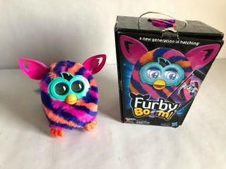 Furby Diagonal Stripes Boom Plush Toy