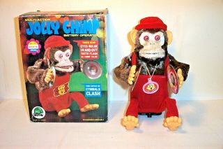 Vintage Musical Jolly Chimp Multi - Action Monkey Ape 1970 