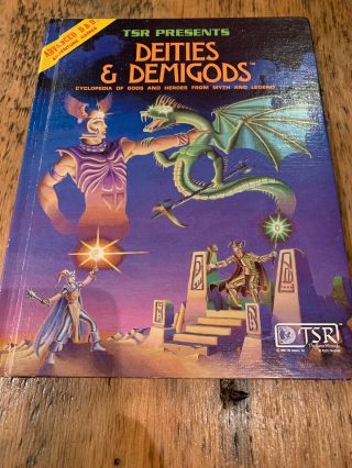 Deities And Demigods 1980 1st Edition Advanced Dungeons And Dragons