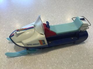 Vintage Louis Marx Sno - Hawk Battery Operated Snowmobile Sled Toy Model