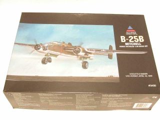 1/48 Accurate Miniatures B - 25b Mitchell Bomber Plastic Scale Model Kit Complete