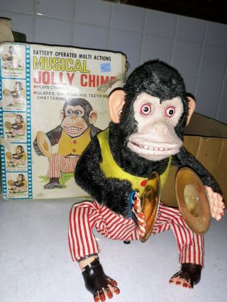 Vintage Musical Jolly Chimp 1950 