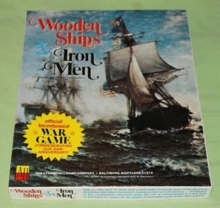 Avalon Hill Classic War Games Wooden Ships & Iron Men (2nd Edition) Very Good