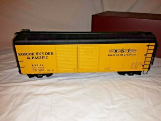 Hand Crafted Brass Reefer Roscoe Snyder Pacific Gauge One America G Scale J&m