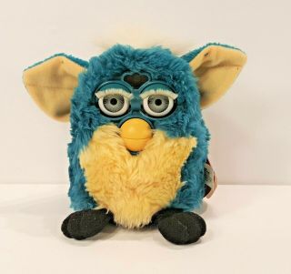 Tiger 1999 Furby Toy Model 70 - 800 W/ Tags Teal Blue And Yellow