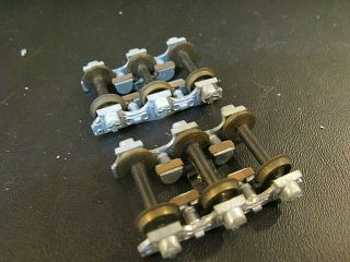 Nason /scale Craft? Brass Lead Molded Oo/00 Parts.  Lead Metal 6 Wheel Trucks